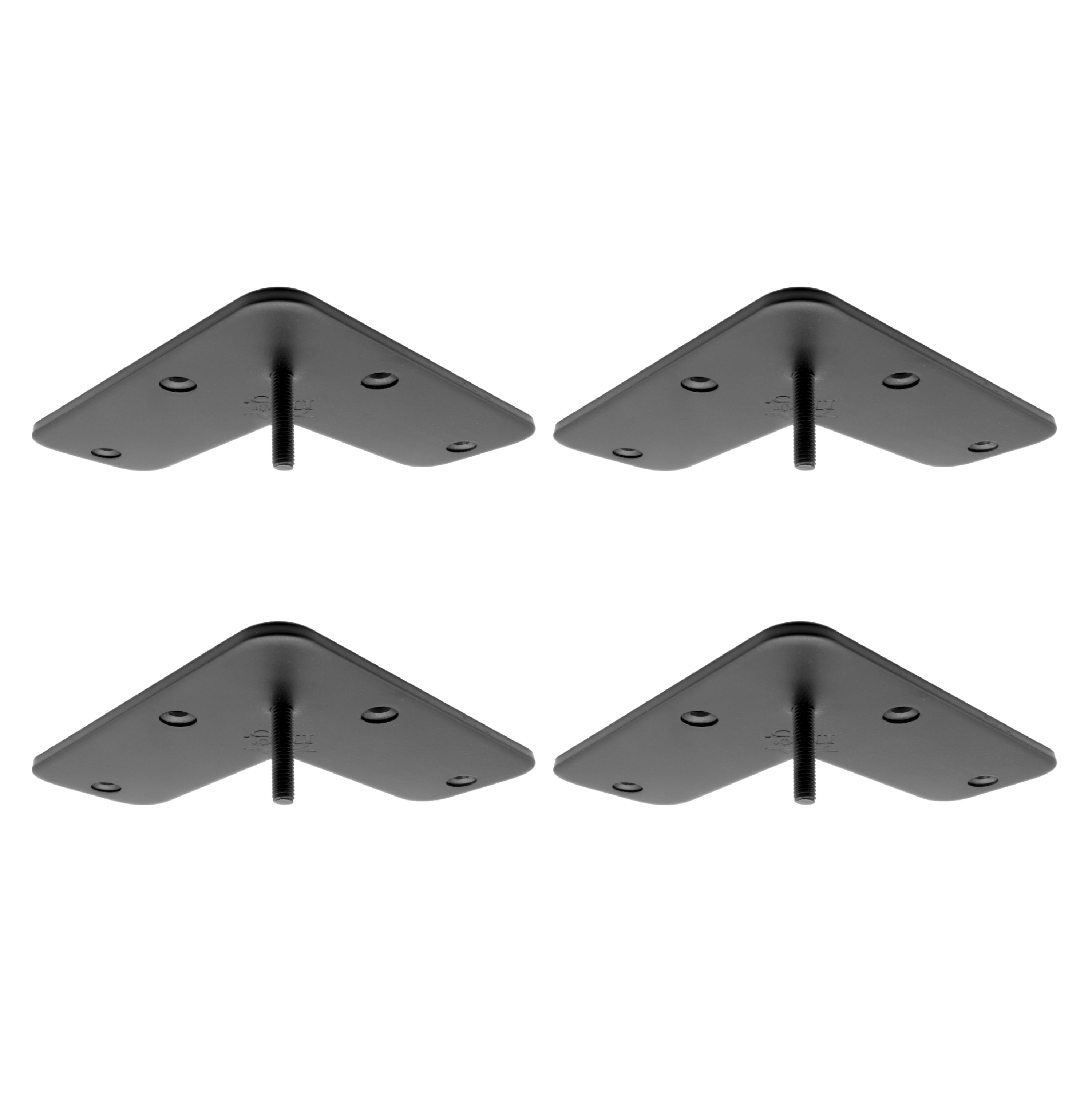 Set of 4 mounting plates CONICAL